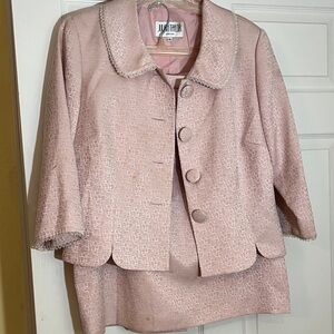 Julian Taylor Blush Pink Textured Blazer
